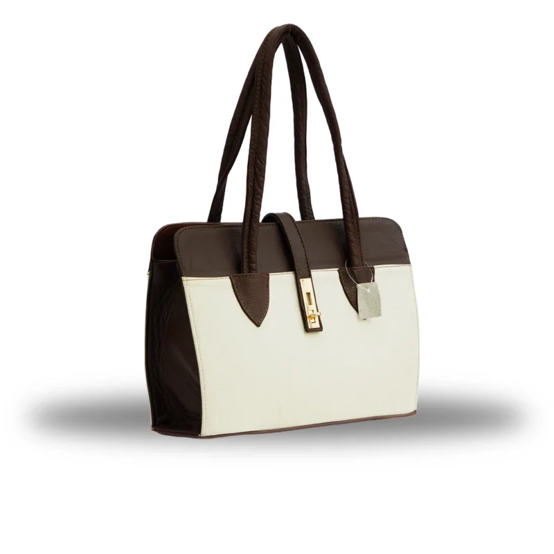 Cartera Piel - Crema/Café