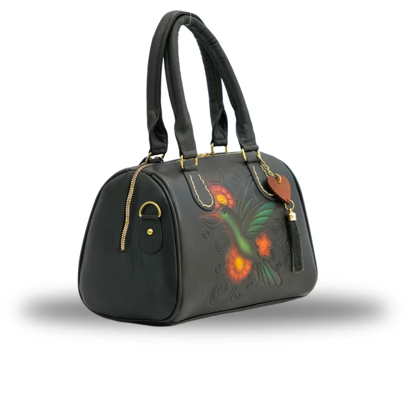 Cartera Piel - Colibrí Negra