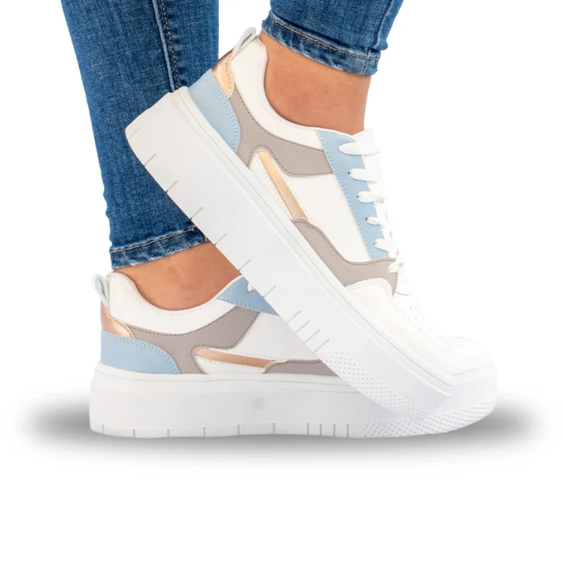 Plataforma Azul Gris