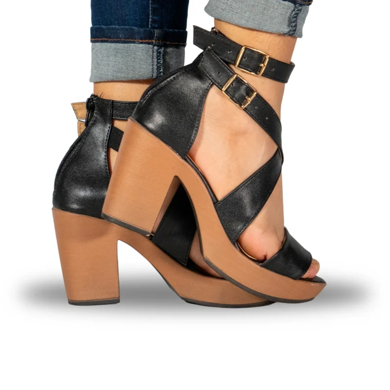 Sandalia Plataforma Negro