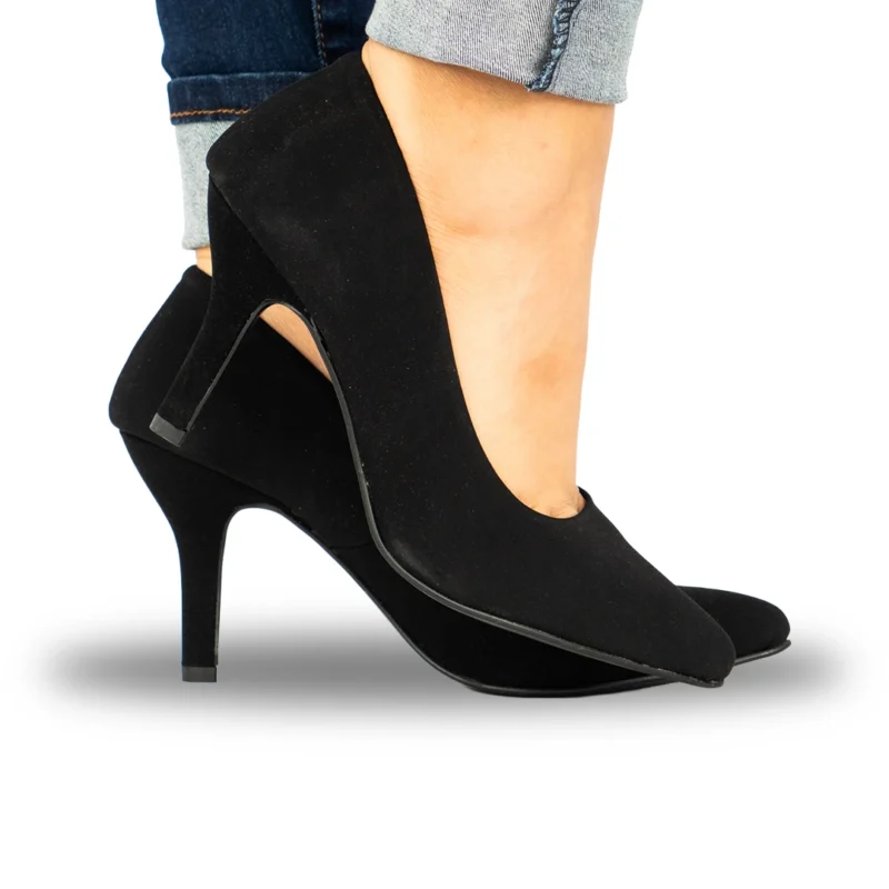 Zapatillas con tacón Negro