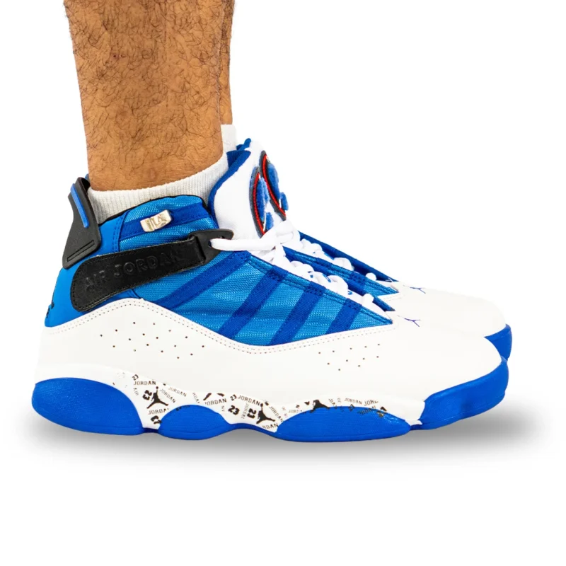 Jordan 6 Azul Rey Blanco Serigrafía